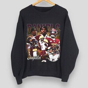 Jayden Daniels Football American Retro Fan Sweatshirt
